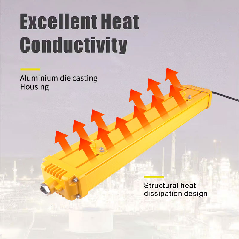 Industrial Grade LED Linear Hazardous Area Lighting Fixture