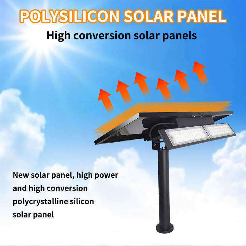 Outdoor Solar Flood Lamp Spotlight IP65 Waterproof 30W 50W Outdoor Solar LED Floodlight for Garden Yard