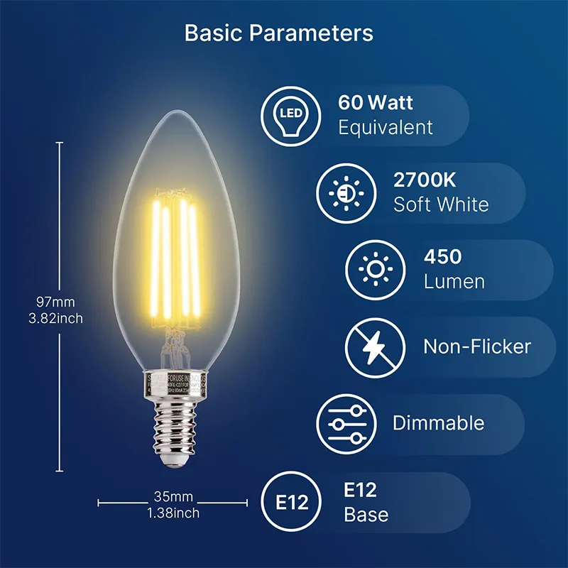 LED Candelabra Bulb 4