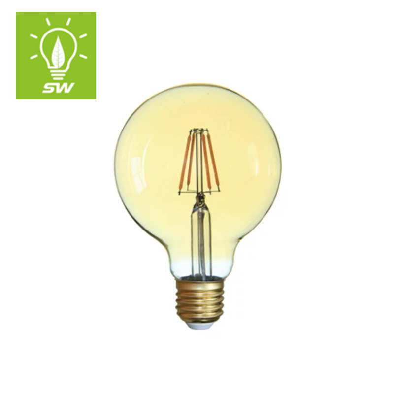 Holiday Decorative Big Globe 4W 6W 8W G80 G95 G125 Clear Amber LED Archaize Filament Bulb with Sensor Function E27 B22 Dimmable WiFi Smart 2700K 4000K 6500K
