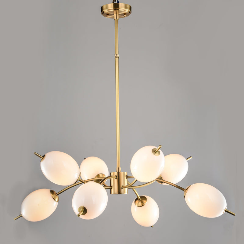 Gold Iron LED Pendant Light - Decorative Hanging Lighting for Restaurants