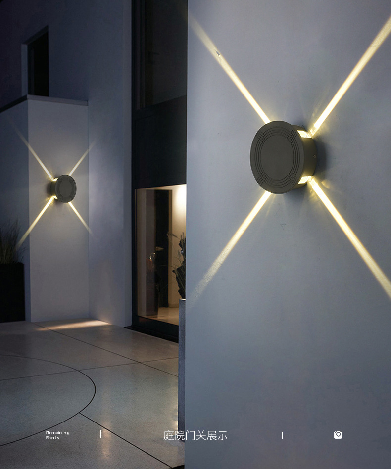 Contemporary Wall Sconces with 4*3W LED for Outdoor Decor