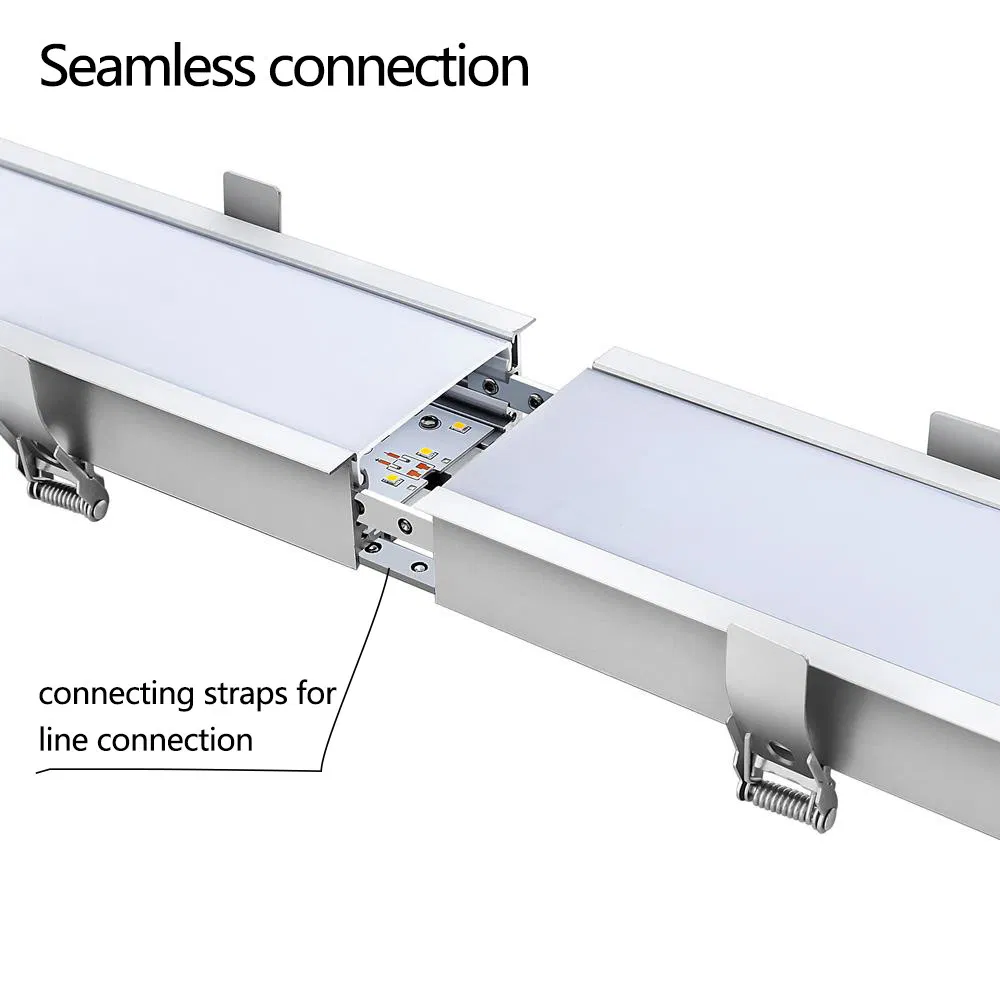 40W Linkable LED Architectural Recessed Linear Office Lighting
