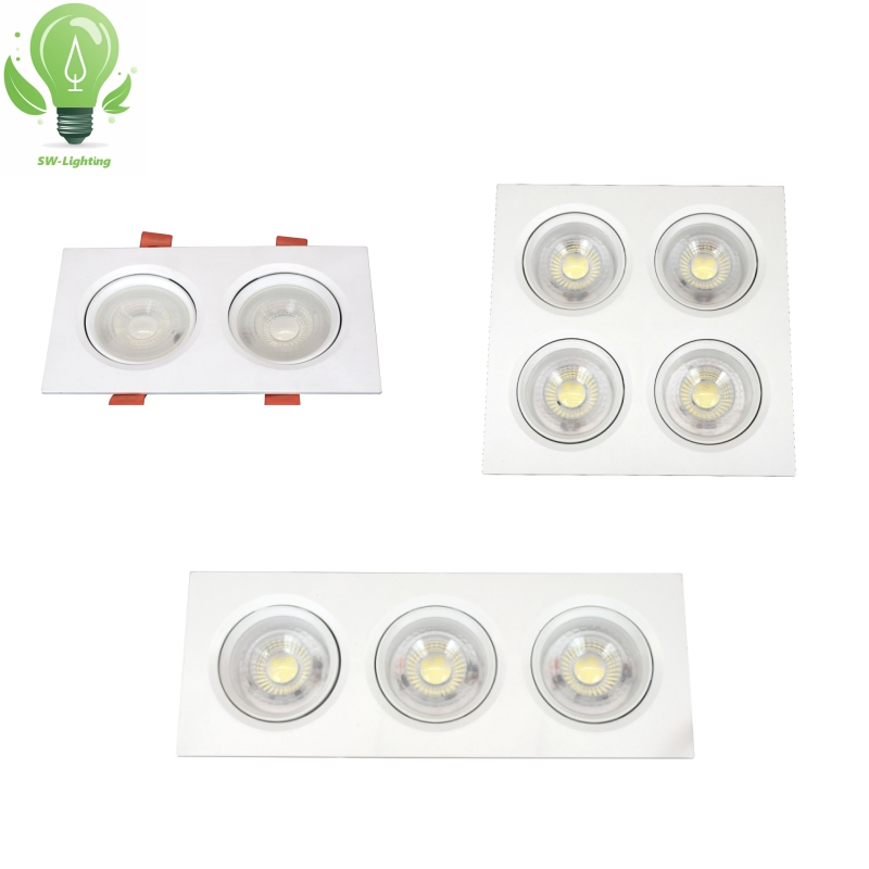 3W 5W 7W 10W 15W 20W Dob Plastic Spot Light Angle Adjustable CCT Dimmable Ceiling Lamp LED Ceiling Light Frame GU10 LED Bulb COB Panel Light Downlight
