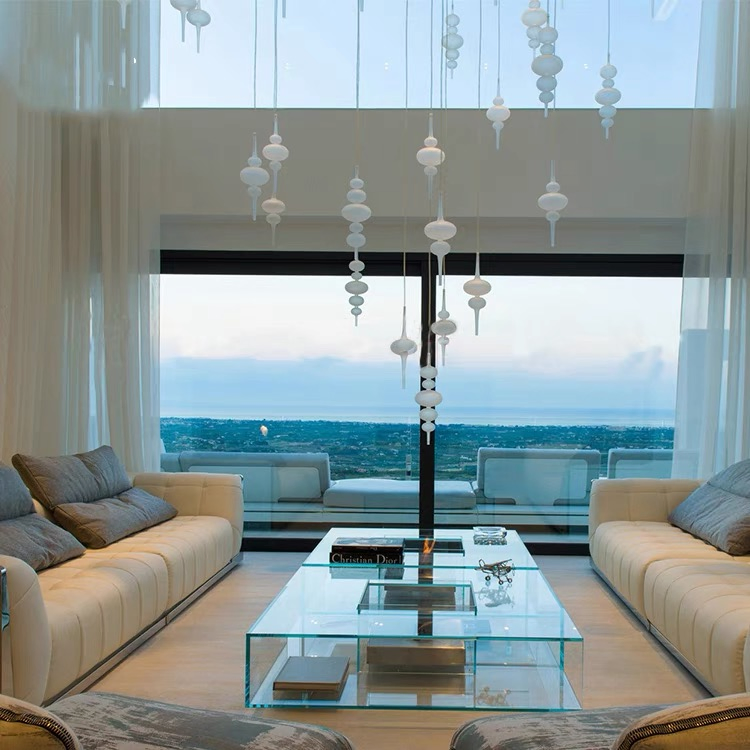 Inchi Modern Luxury Gourd Round Chandelier Living Dining Room Pendant Light Loft Retro Vintage Lamp Villa Hotel Lighting