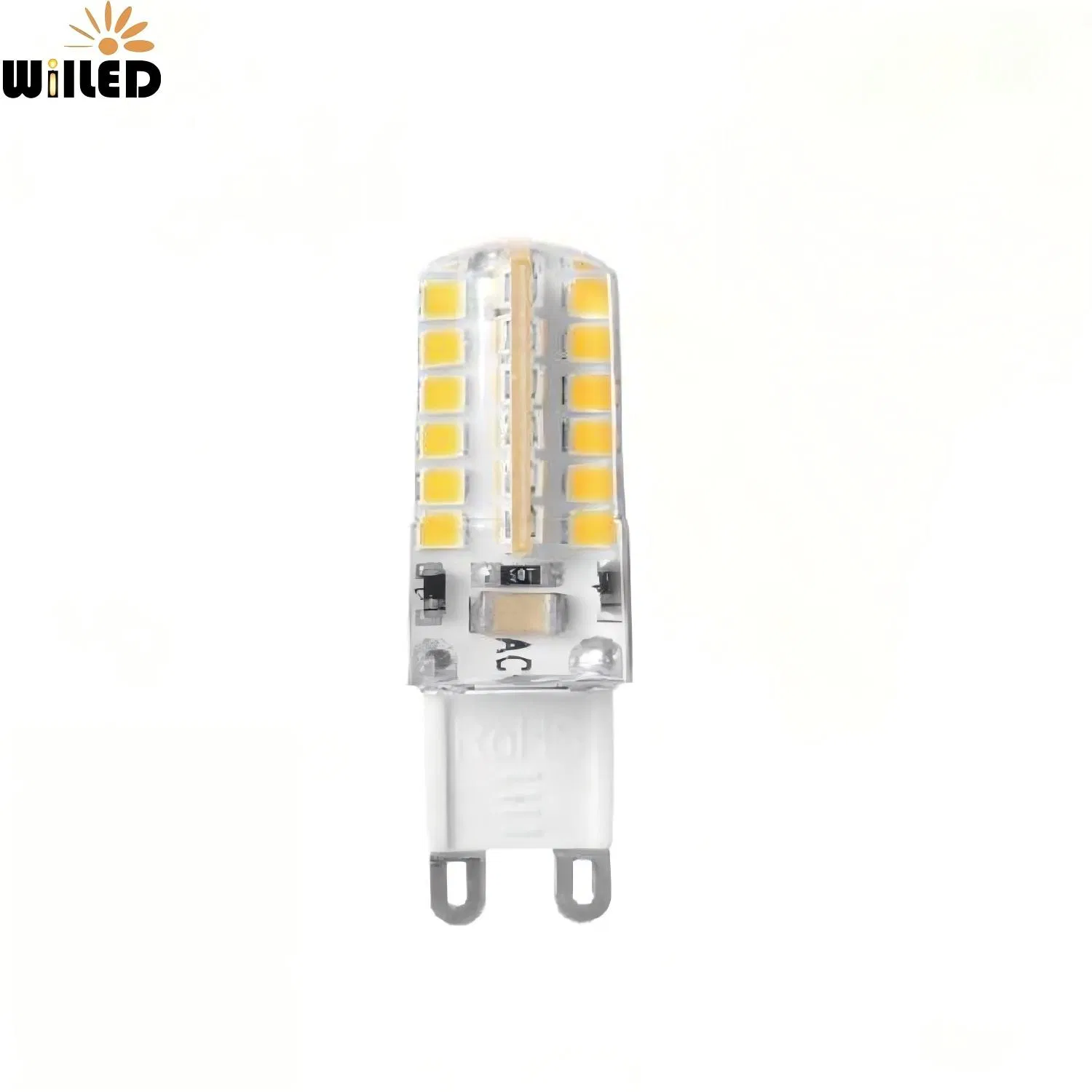 Silicone High Power License Lamp E14 G9 Ba15D LED Light Bulb 2.5W 230lm Warm White 80ra for Reading Lamp &amp; Chandelier Lighting with 48 SMD2835