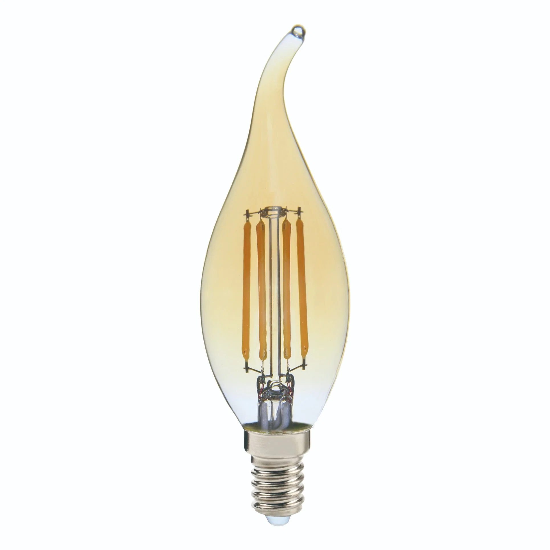 Chandelier Light Source C35A Filament Bulbs Gold E27 E14 2W 4W 6W 200lm 400lm 600lm