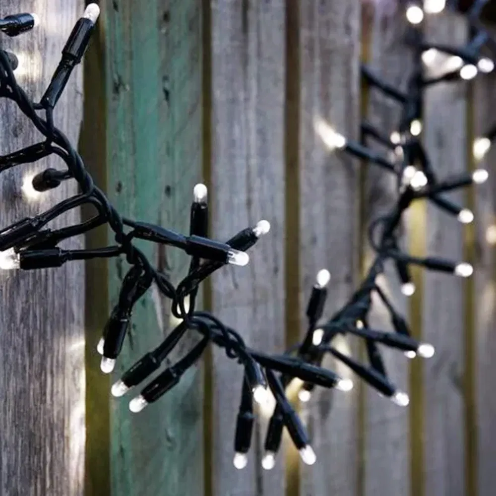 IP65 Waterproof LED Christmas Light Cluster Warm Whiteoutdoor Decorative Lighting