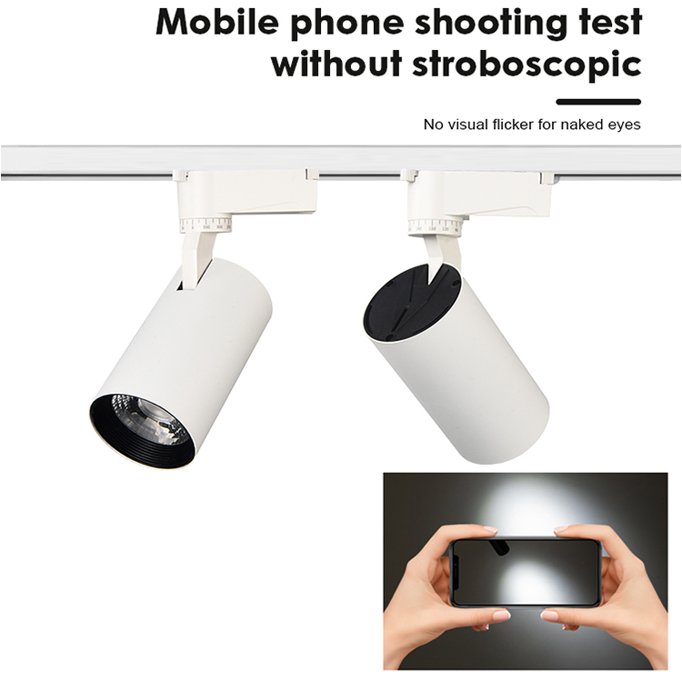 Factory Wholesale Recessed/Pendant/Exposed Smart Dimmable 2/3/4 Wire Zigbee DMX LED Light Ceiling Interior Aluminum 18-30W Tracklight for Ka Store Exhibition