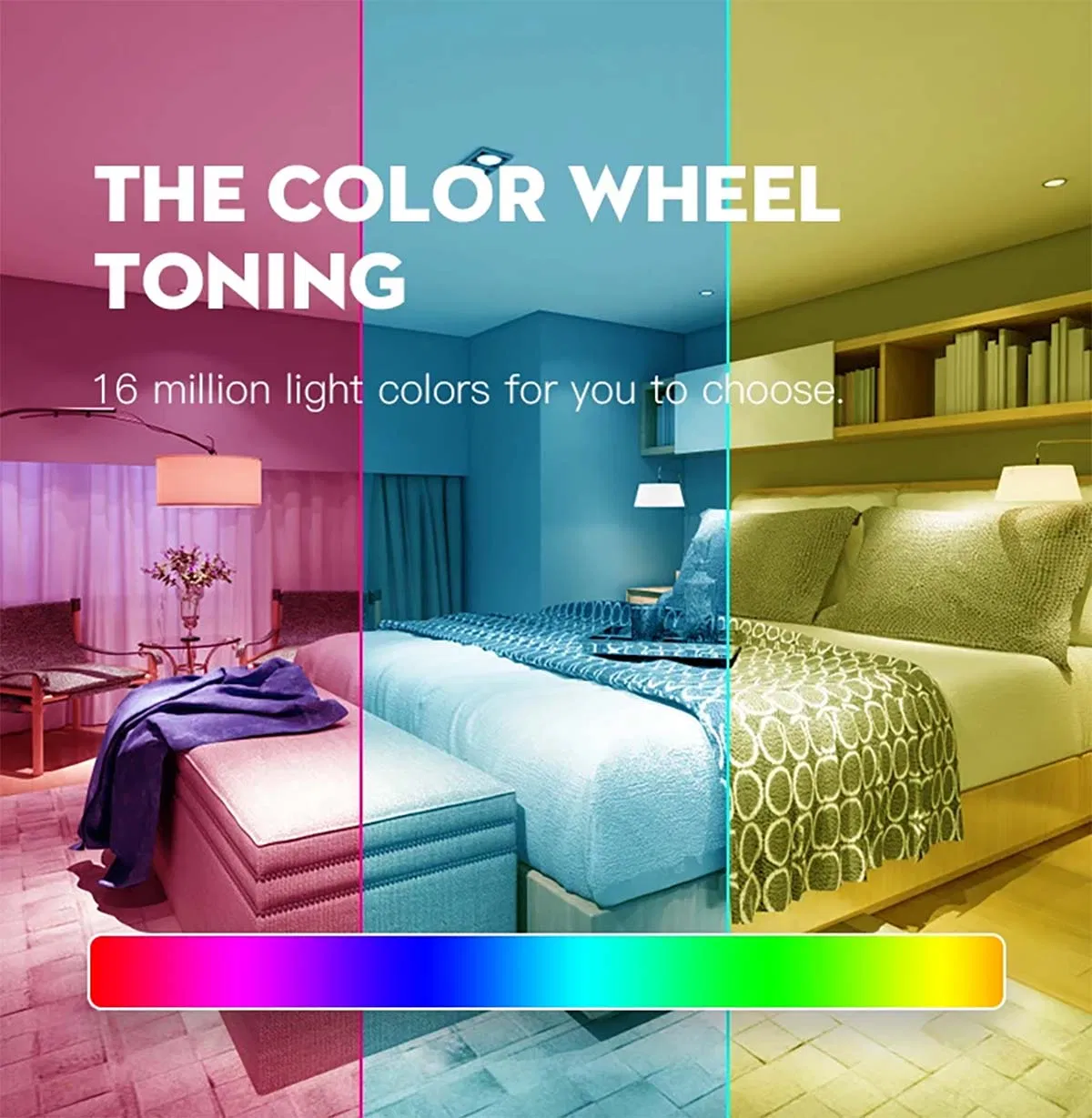 Cellphone Controlled Light Switch Integration Smart LED Bulb for Alexa