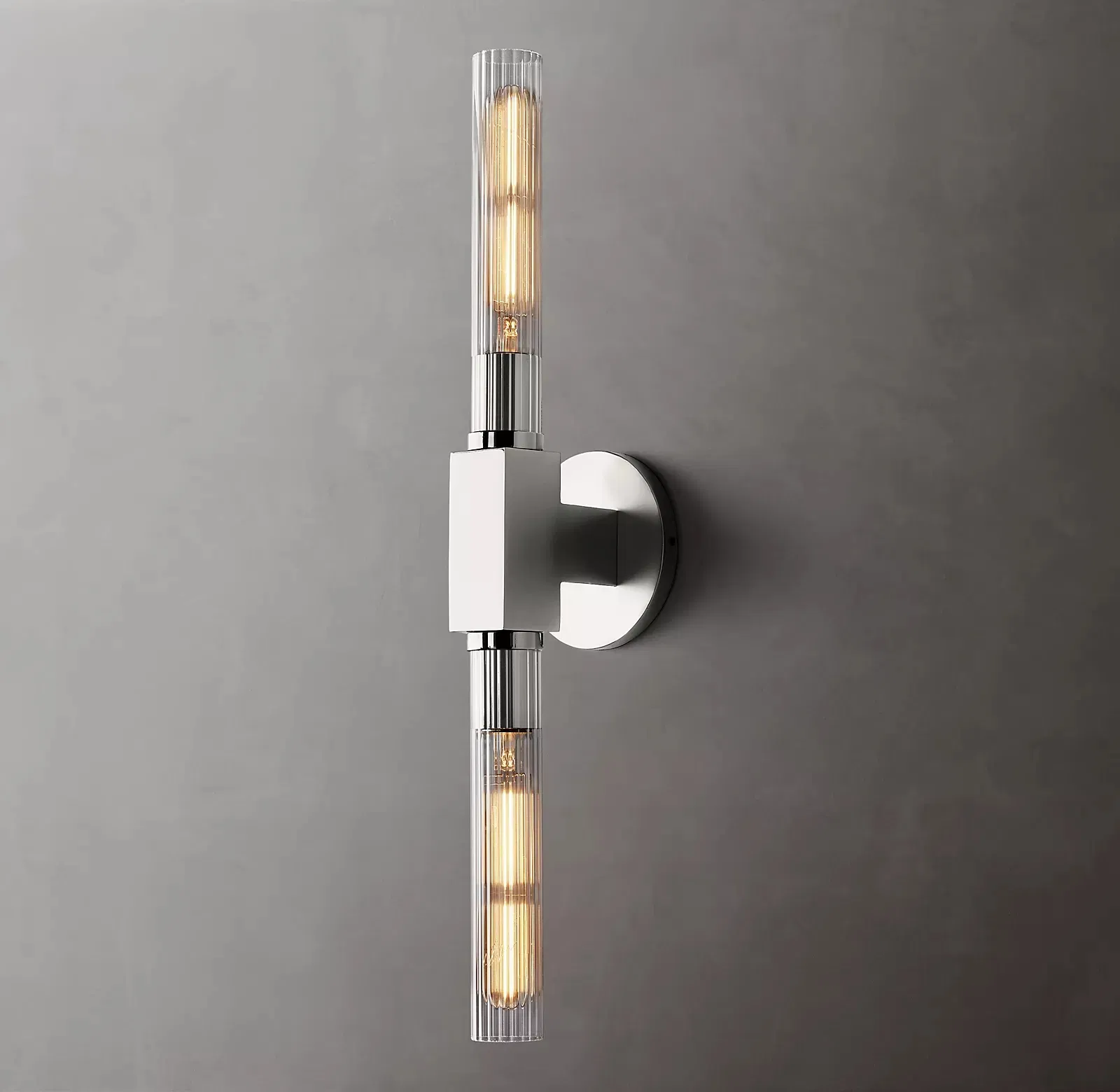 New Creative Nordic Indoor Decorative Brass LED Cannele Linear Wall Sconce
