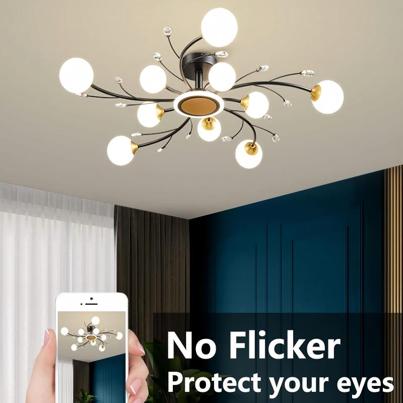 Ceramic G4 Two-Pin Bulb, 7W 58LED Bulb, Three-Color Chandelier Wick, Energy-Saving and Easy to Install