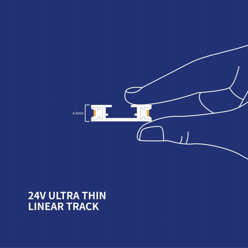 Sleek Energy-Efficient Recessed LED Lighting with Magnetic Track