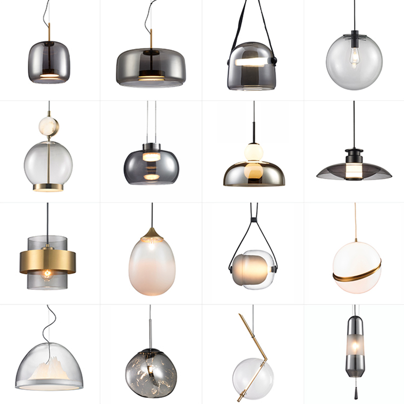 Nordic Style Interior Chandelier Home Decoration LED Pendant Lamp Glass Lights-Lighting