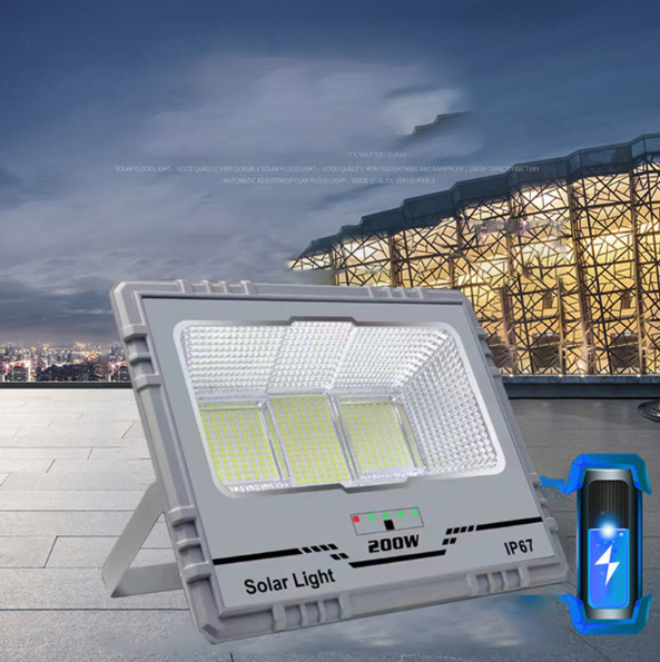 CE Approved High Quality IP65 Outdoor Lighting High Power Waterproof Garden Yard Three Security Lights 40W 60W 100W 200W Solar LED Flood Light