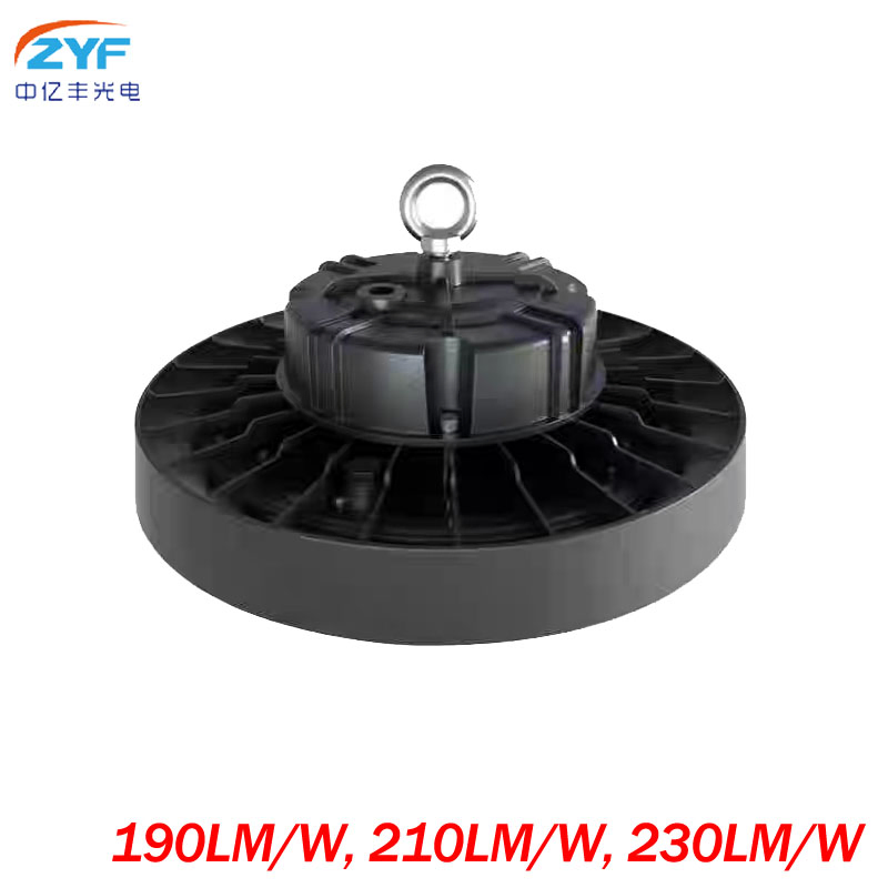 High Efficiency 60W-200W IP65 UFO Industrial 60° 90° 120° Beam Angle Die-Cast Aluminum LED High Bay Lighting