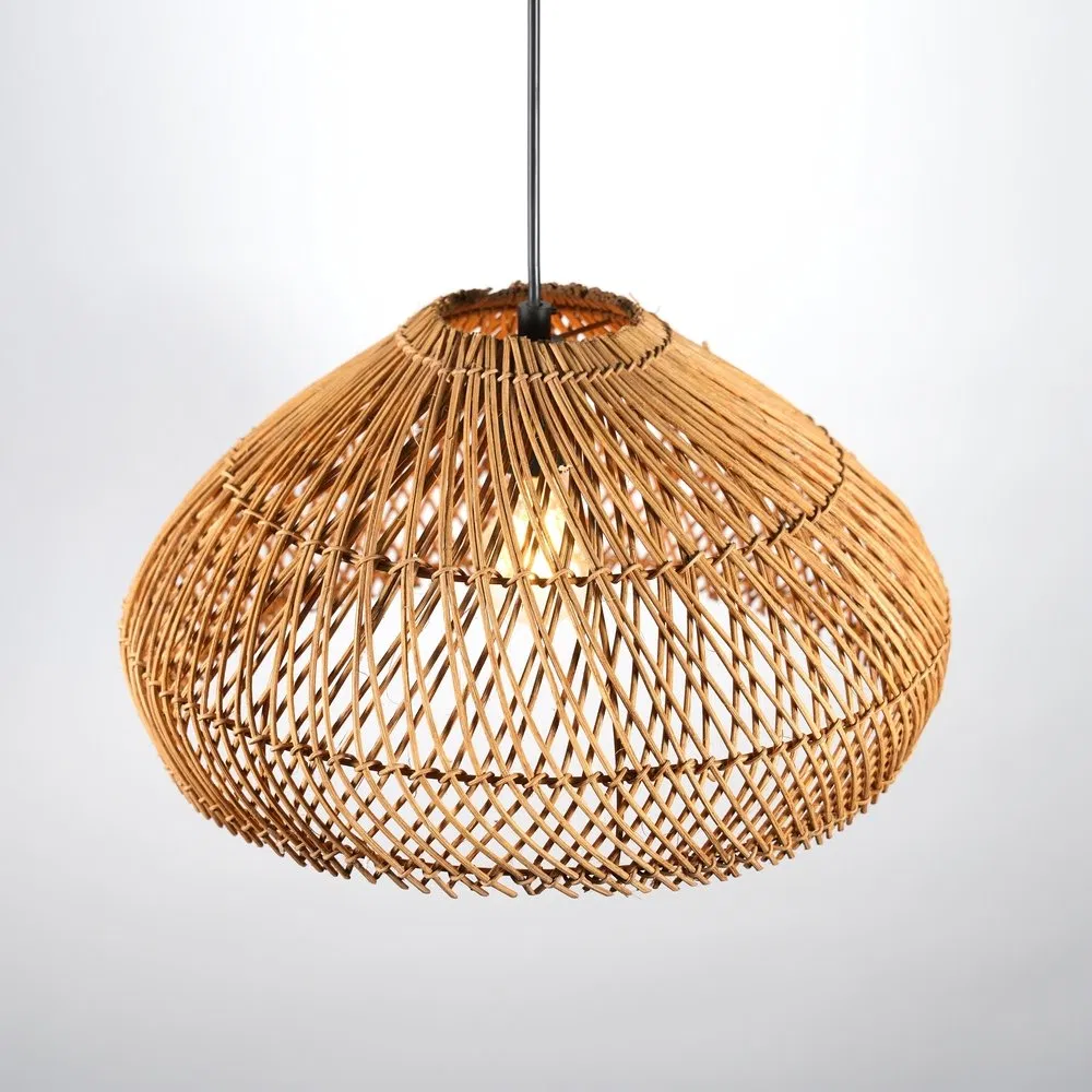 Vintage-Inspired Zm250011-01br Braided Basket Style Hanging Pendant Lighting for Tuscan Kitchens