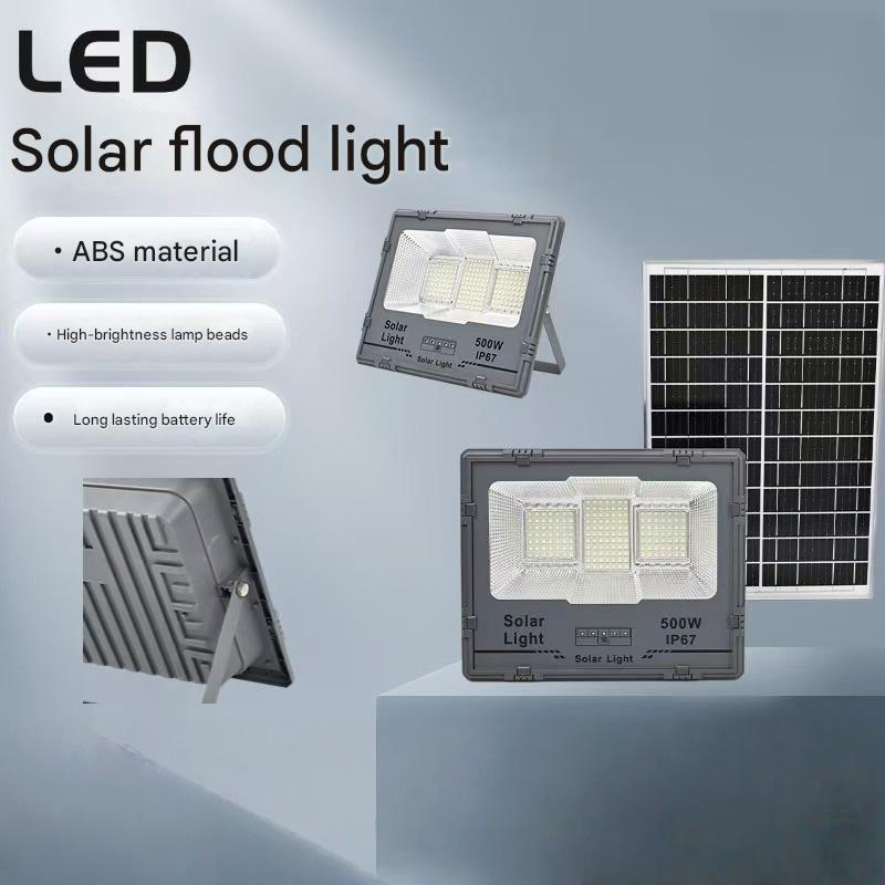 Solar Powered Flood Lighting System Auto on/off Dusk to Dawn Outdoor Lighting
