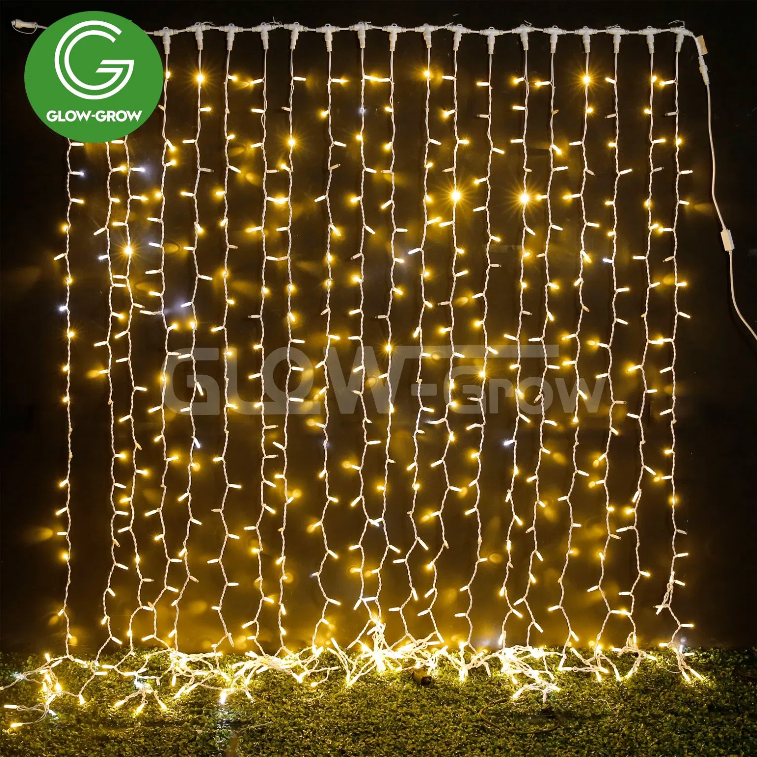 Waterproof LED Curtain Christmas String Light for Wedding Holiday Home Decoration