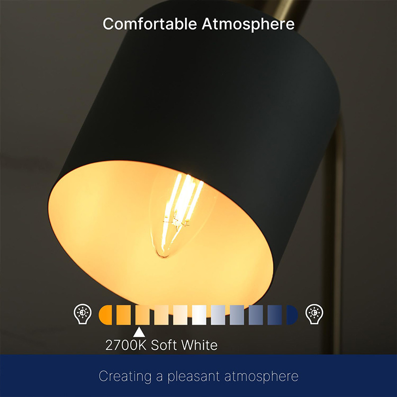 Candle Base 6W C35 LED Filament Vintage Light Bulbs for Chandelier Ceiling Light