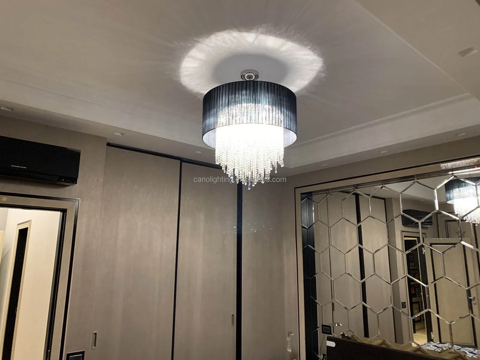 Indoor Brass Wall Lamps Simple LED Wall Light Bedroom Bedside Vintage Glass Sconce