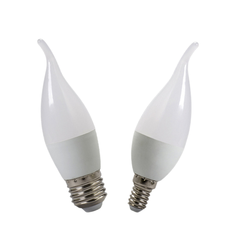 LED Candle Bulb C37 3-7W E14 E27 Tail Lamp Filament Chandelier Bulb