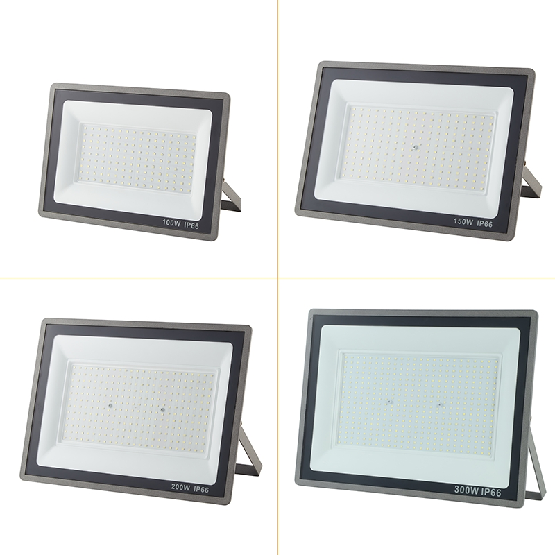 Cheap Floodlight IP66 Waterproof Outdoor Projector Garden Park Yard Garage 20W 30W 50W 100W 200W 300W LED Flood Light Factory