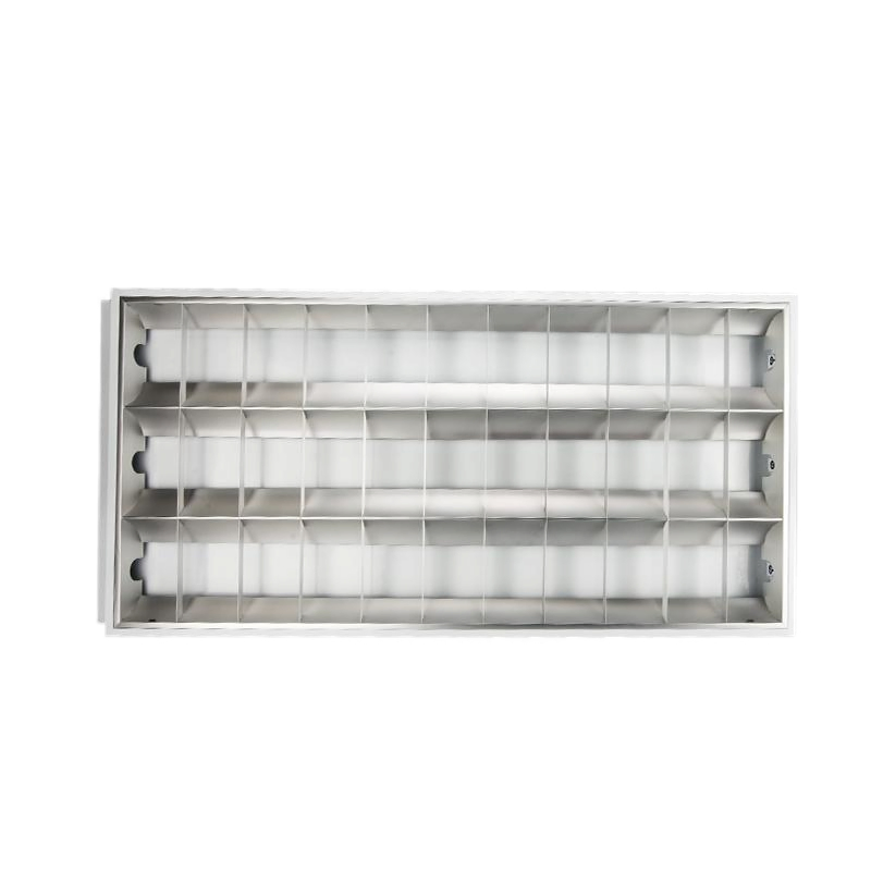 Best Seller T8 72W Fluorescent Lighting 1200X600mm 2X4' Grid Louver 3X40W Ceiling Pendant Lamp Fixture for Classroom