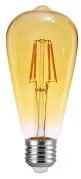 ST64 Amber Edison Bulb