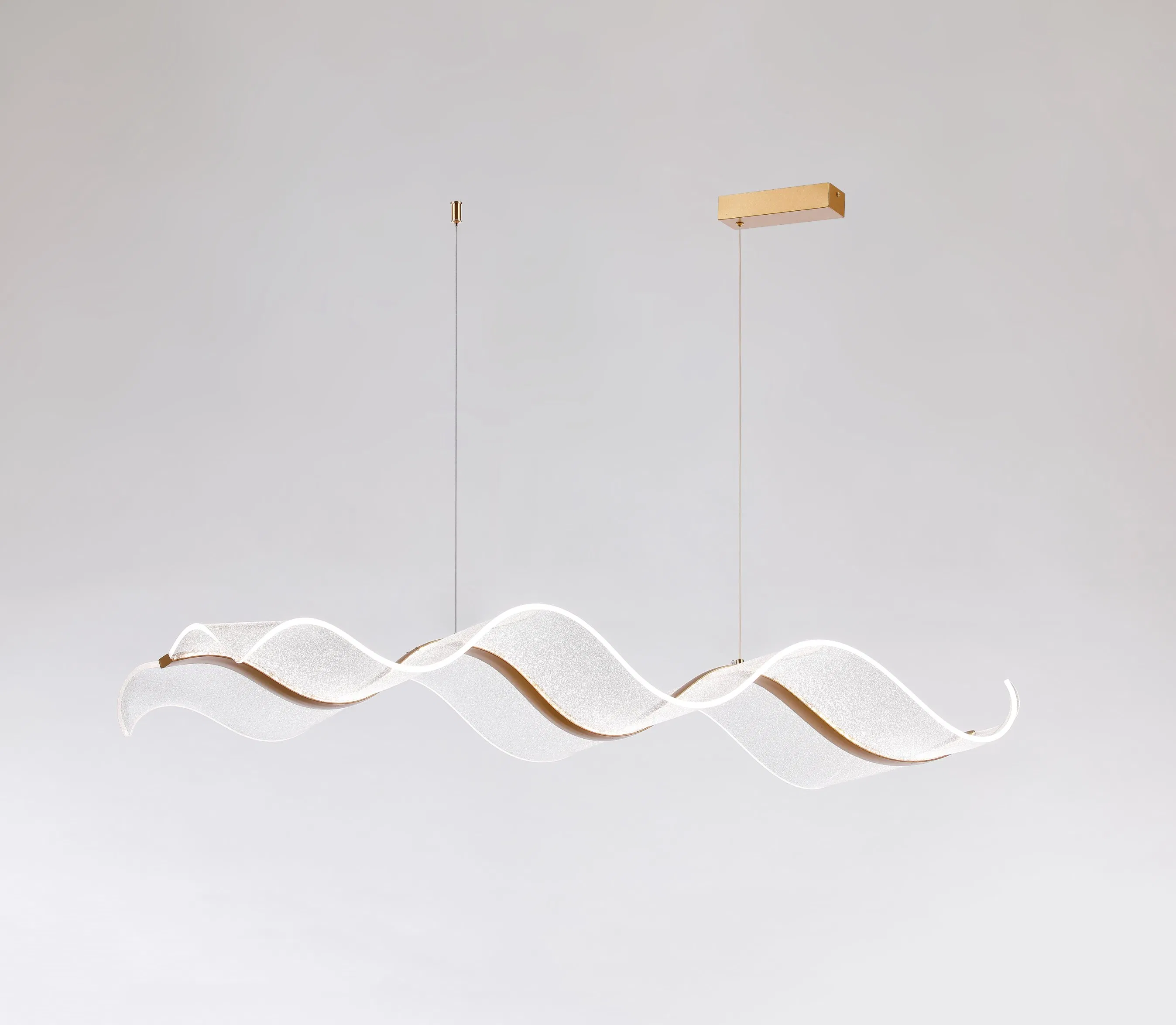 Modern Wave Shape LED Pendant Light for Stylish Decor