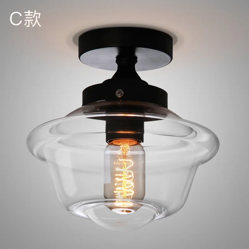 Industrial Glass Ceiling Light 3