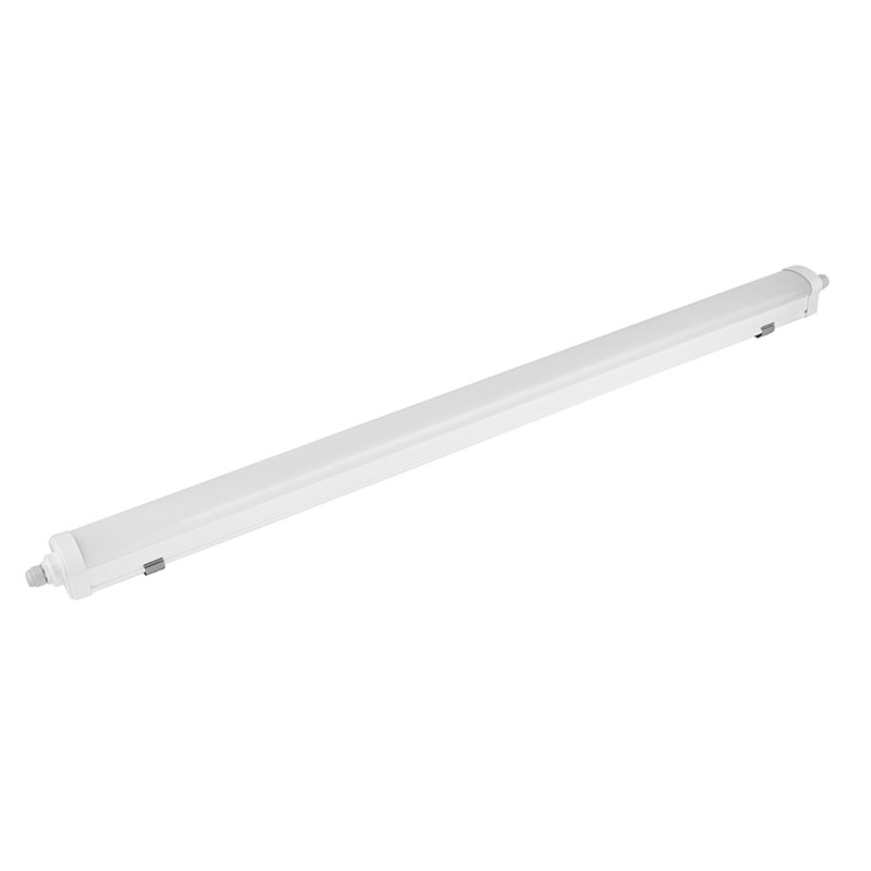 Industrial Durable LED Linear Lighting Fixture Black Iron Base+White PC Diffuser IP65/3CCT/PF>0.9