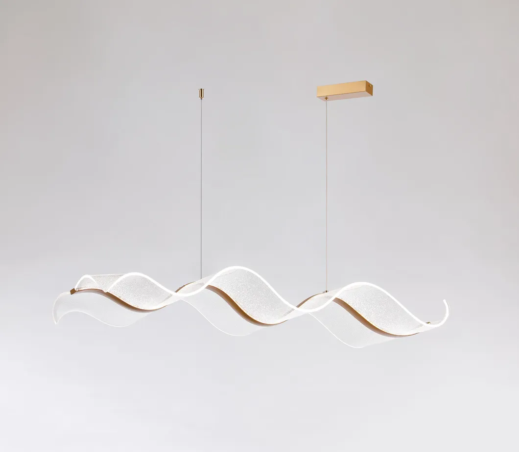 Modern Wave Shape LED Pendant Light