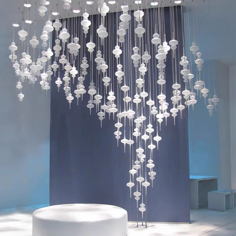 Inchi Modern Luxury Gourd Round Chandelier Living Dining Room Pendant Light Loft Retro Vintage Lamp Villa Hotel Lighting