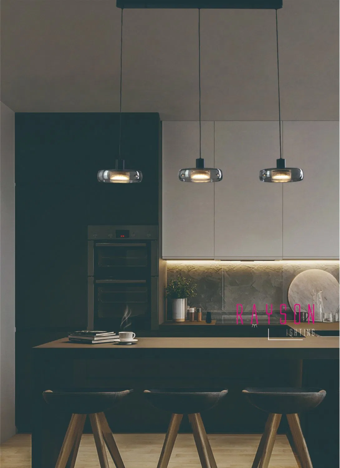 Indoor CCT LED Creative Chandelie Luxury Decorative Glass Pendant Lamp restaurant Lighting (1153)