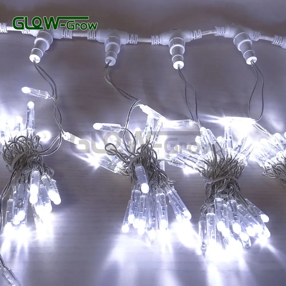 Waterproof LED Curtain Christmas String Light for Wedding Holiday Home Decoration