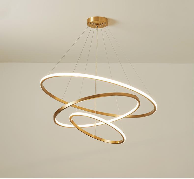 Wholesale Simple Design Home Decor Indoor Modern Decorative Style LED Round Suspended Pendant Lighting