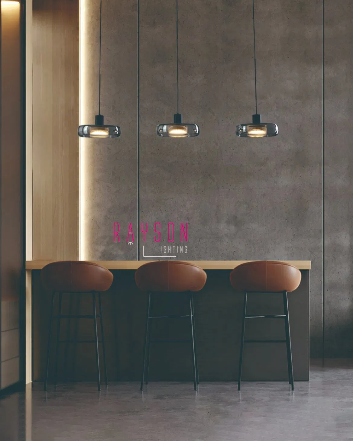 Indoor CCT LED Creative Chandelie Luxury Decorative Glass Pendant Lamp restaurant Lighting (1153)