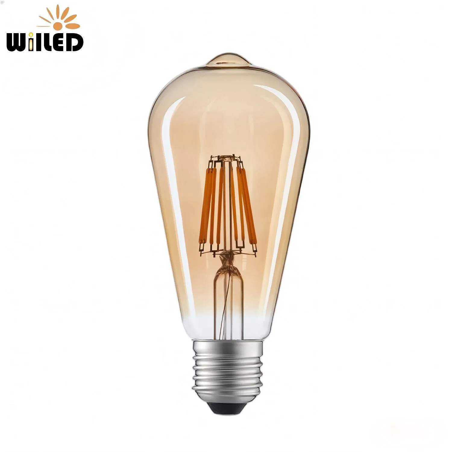 Antique 4W 6W 8W Vintage LED Filament Light E27 B22 St64 LED Lamp Lighting with Clear Glass Warm White 2700K