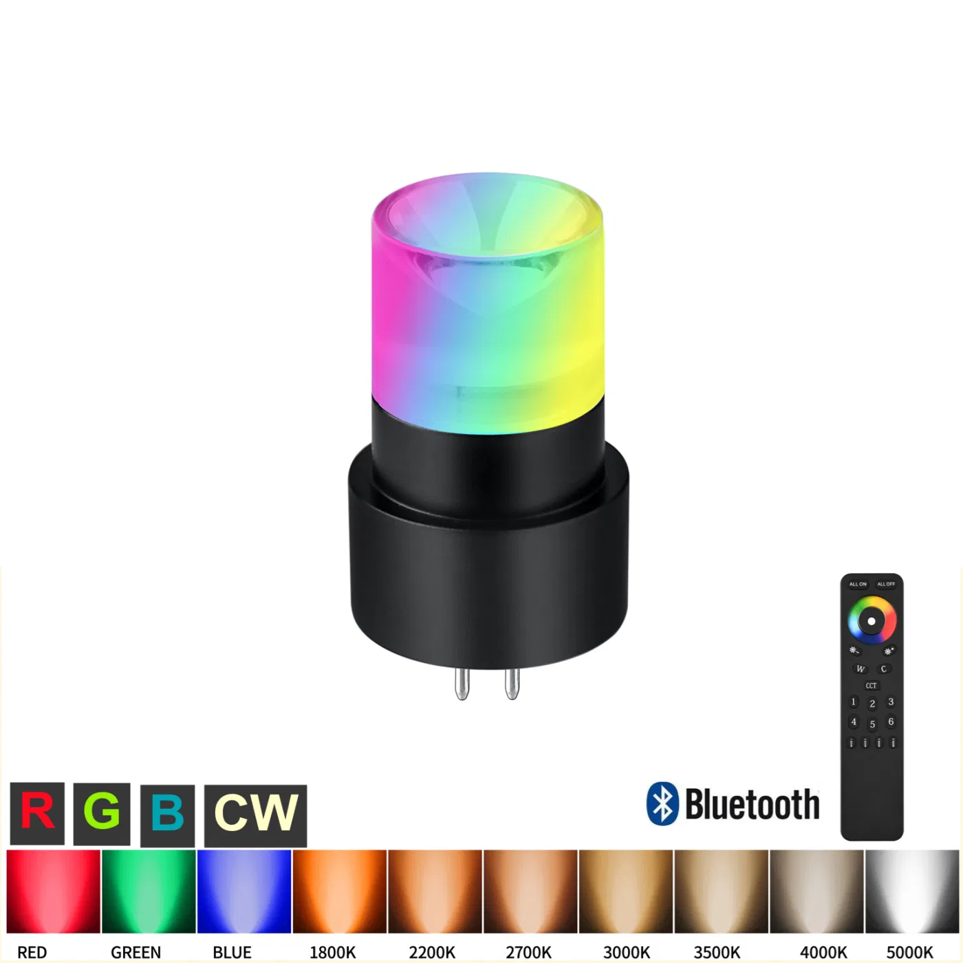 LED Bulb Dimmable 3W Gu4 Bulbs Rgbcw Color Changing Soft Warm White