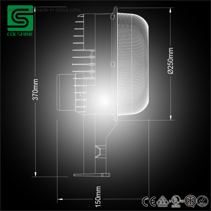 LED Yard Light, 50 Watt Barn Style Value Area Flood / Wall Light