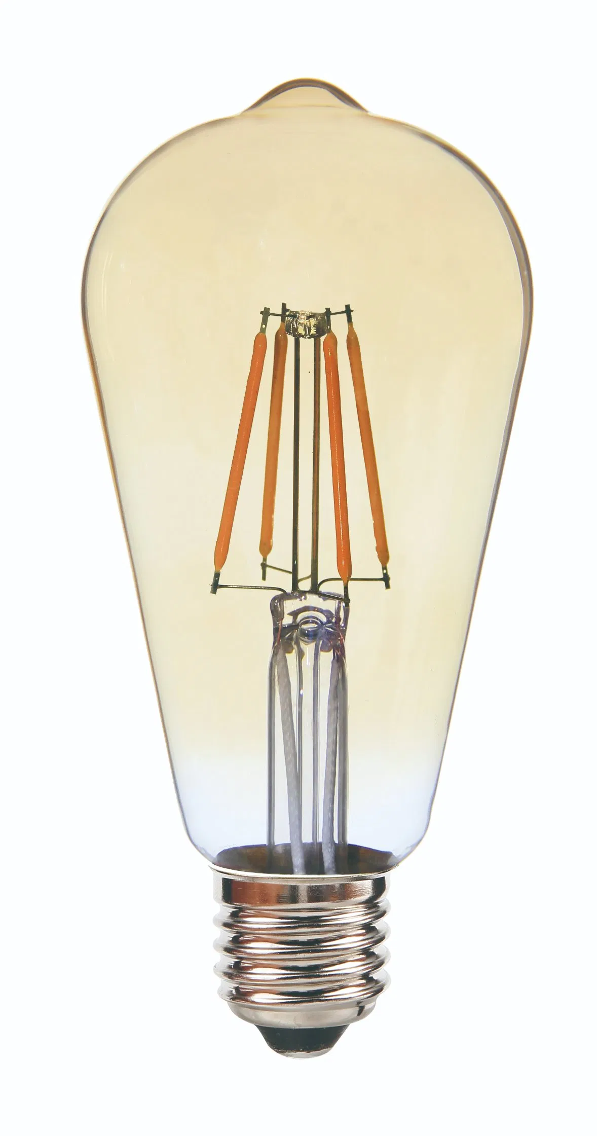 St64 Amber Edison Bulbs Vintage Bulbs LED Filament Bulbs E27 4W Non-Dimmable