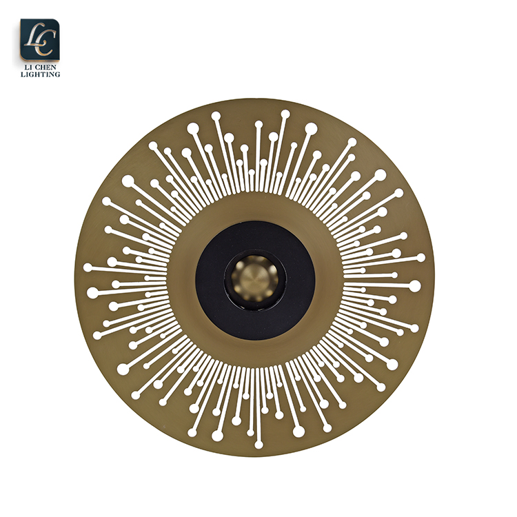 Retro Style Sconce for Home Brass Black LED Wall Light