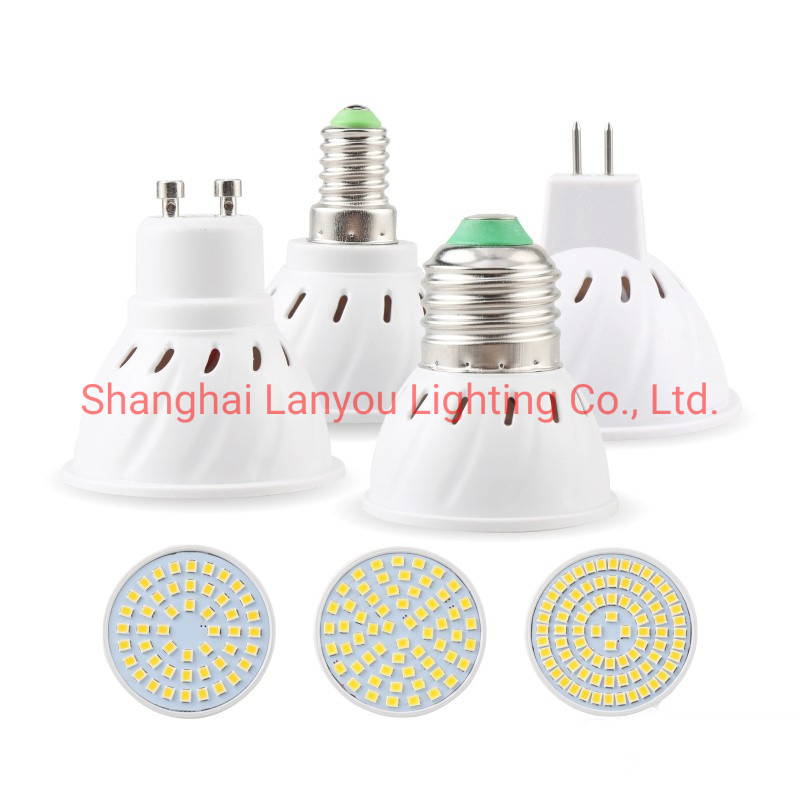 E27 E14 MR16 GU10 LED Bulb 220V Bombillas LED Lamp Spotlight 48 60 80LED 2835SMD Lampara Spot Light Chandelier Lighting