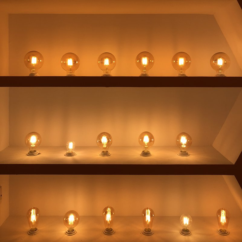 Loft Vintage Edison Bulbs LED Chandelier Rocky Light St64 G45 A60 G95 C35 C37 Filament Bulb