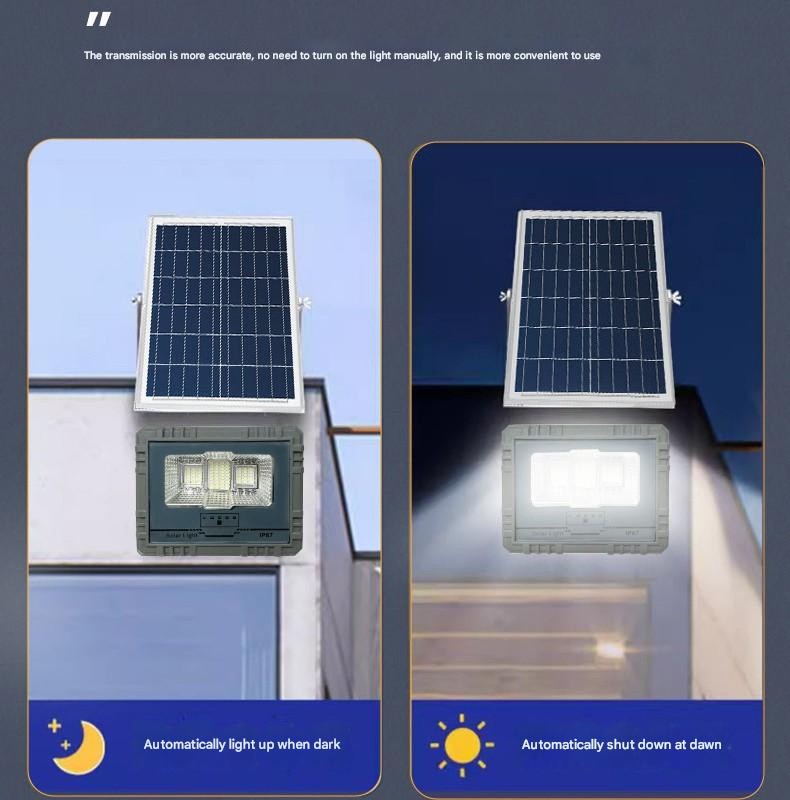 Solar Powered Flood Lighting System Auto on/off Dusk to Dawn Outdoor Lighting