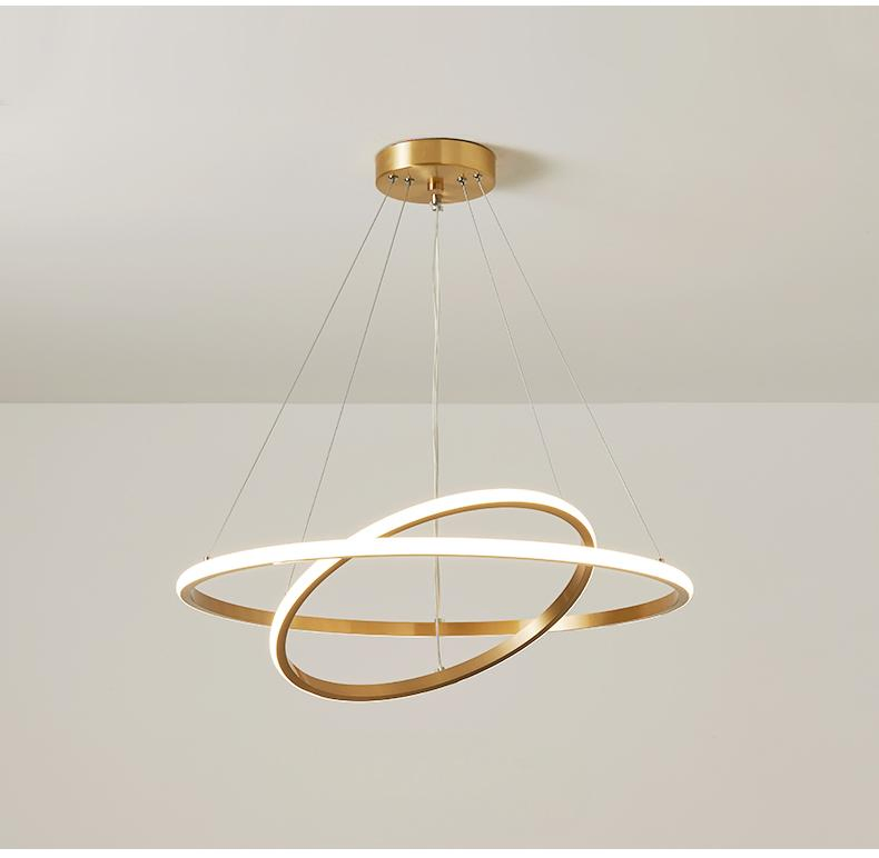 Wholesale Simple Design Home Decor Indoor Modern Decorative Style LED Round Suspended Pendant Lighting