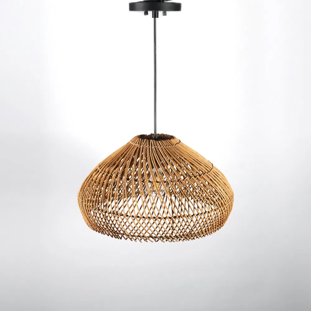 Vintage-Inspired Zm250011-01br Braided Basket Style Hanging Pendant Lighting for Tuscan Kitchens