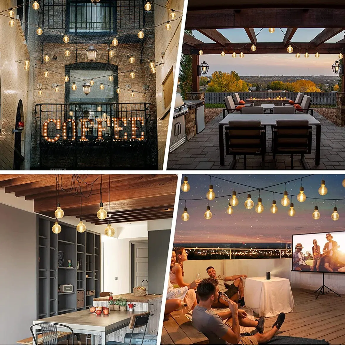 Edison Style Glass Vintage Lamp A60 220-240V 4W 6W 8W 9W E27 B22 Clear Amber LED Filament Bulb for Decoration Lighting