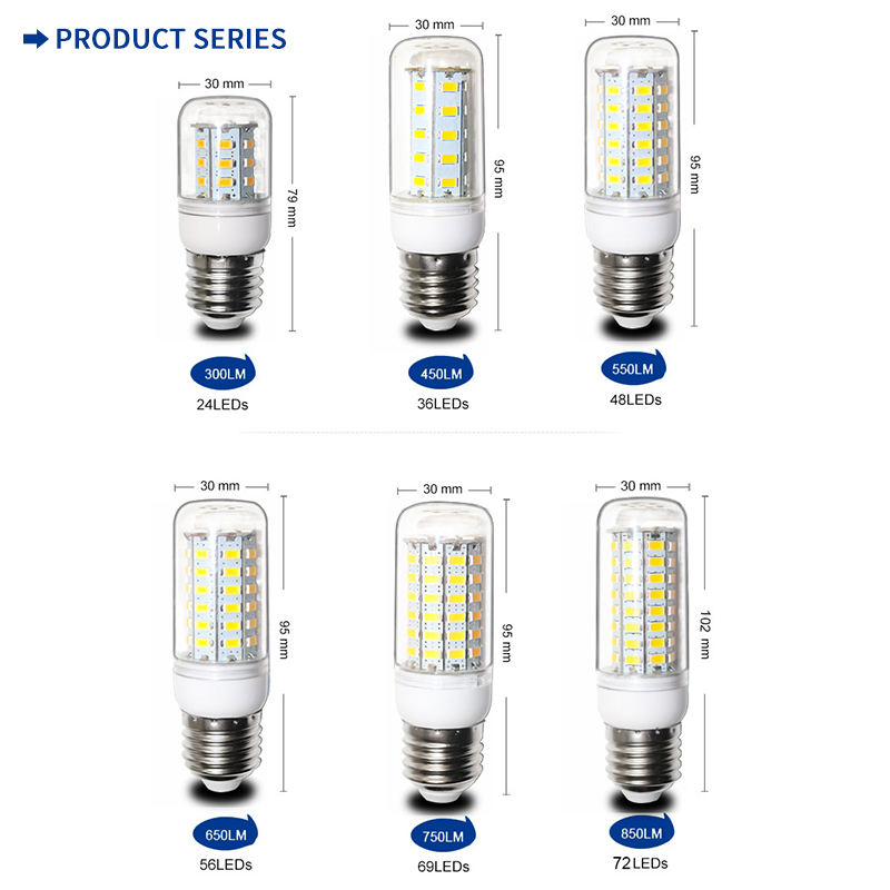 Smart E14 E27 LED Corn for Hall Chandelier Light Lamp for Householdlighting LED Plug-in Bulbs